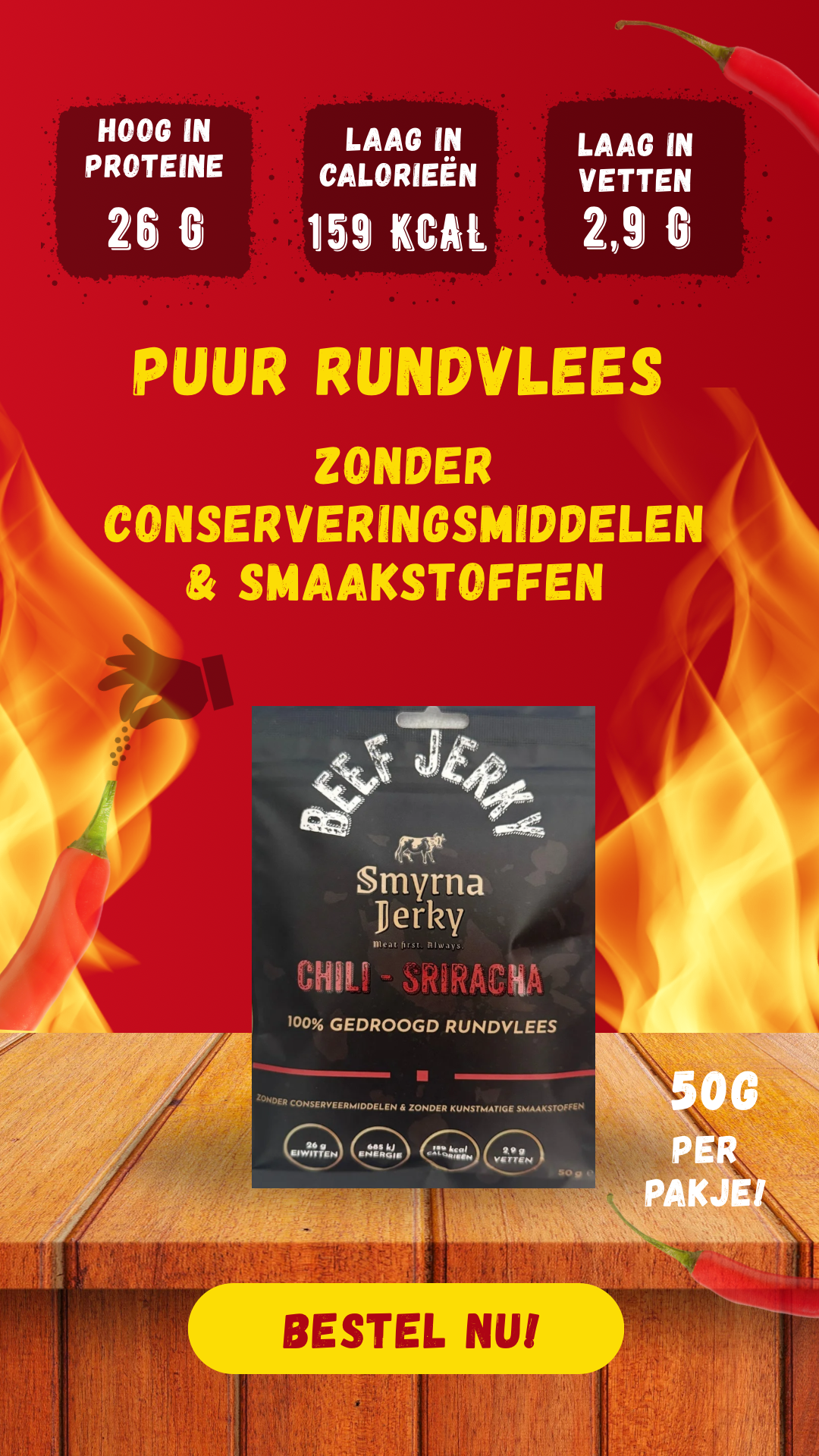 Beef Jerky Bundel 3 x 50g