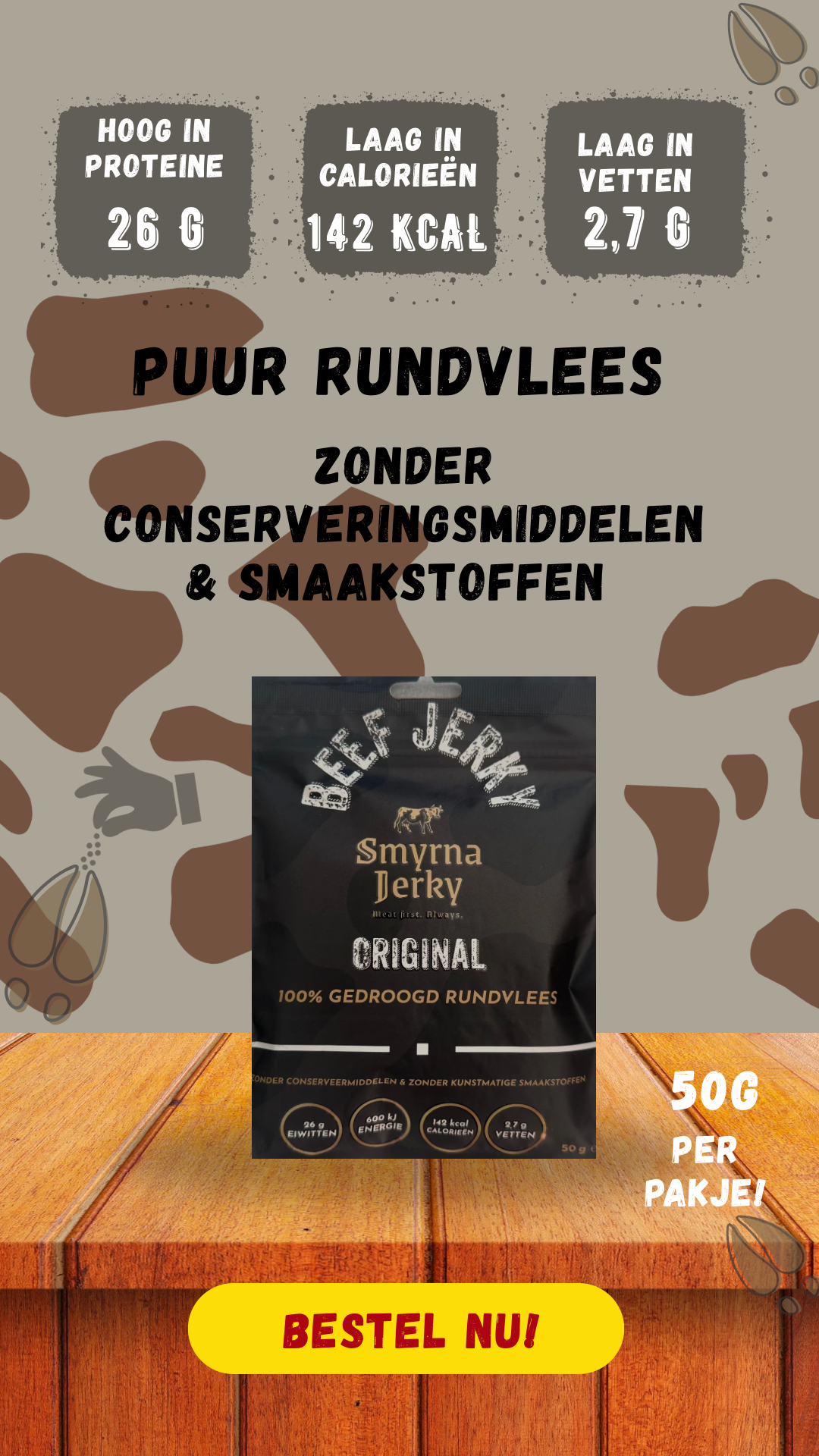 Beef Jerky Bundel 3 x 50g