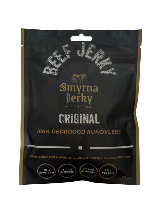 Beef Jerky Original – 100% Rundvlees – Proteïne Snack – 50g